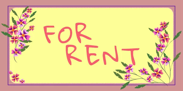 Hand Writing Sign Rent Internet Concept Όταν Κάνετε Διαθέσιμα Ακίνητα — Φωτογραφία Αρχείου