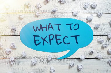 El yazısı işareti Gelecekte ne olacağına dair inanış hakkında Beklenmedik Karışıklık, İş yaklaşım Karmaşası Gelecekte ne olacağına dair inanç