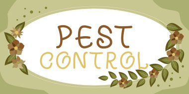 El yazısı, Haşere Kontrol, İş Konsepti Ekin ve hayvanlara saldıran zararlı böcekleri öldürmek