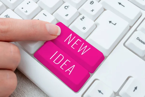 Handwriting Text New Idea Business Concept Thought Conception Refer Product — Stock Photo, Image