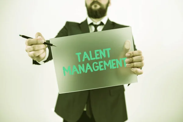 Konzeptionelle Bildunterschrift Talent Managementakquirieren Und Binden Talentierter Mitarbeiter Konzept Bedeutet — Stockfoto
