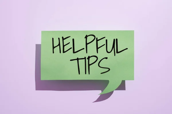 Handwriting Text Helpful Tips Business Approach Ask Expert Solutions Συμβουλές — Φωτογραφία Αρχείου