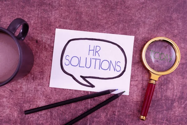 Solutions Word Written Outsourced Human Resources Consultancy Support Experts — 스톡 사진