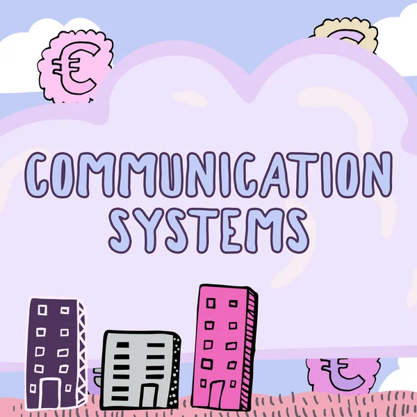 Sign displaying Communication Systems, Business approach Flow of Information use of Machine to transmit signals
