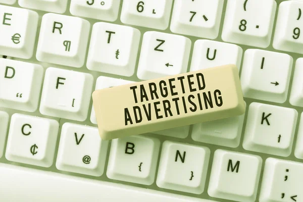 Надпись Целевая Реклама Обзор Бизнеса Реклама Интернете — стоковое фото