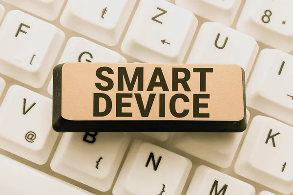 Handschrift Text Smart Device Internet Concept Elektronisches Gadget Das Der — Stockfoto