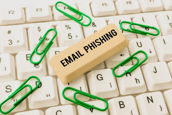 Tekst Pokazujący Inspirację Email Phishinge Maile Które Mogą Odnosić Się — Zdjęcie stockowe