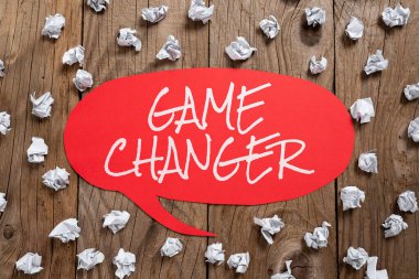 Oyun Değiştirici, İş Konsepti Sports Data Skor Göstericisi Oyunları Canlı Skor Takım Yöneticilerini gösteren metin işareti