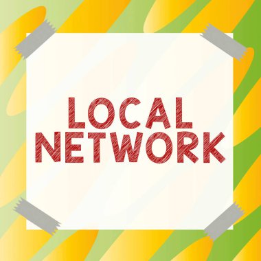 El yazısı işareti Yerel Ağ, İş yaklaşımı LAN Radyo Dalgaları DSL Boradband Bağlantısı