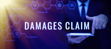 Kavramsal Görünüm Hasar Talebi, Tazminat Davası Konsepti Sigorta Dosyası Giysisi