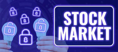 Metin Borsası, İnternet Konsepti Hisse senetleri ve tahvillerin satıldığı veya artırıldığı özel pazar metinleri yazılıyor