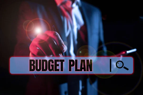 Handschrift Tekst Budget Plan Concept Betekent Financieel Schema Voor Een — Stockfoto