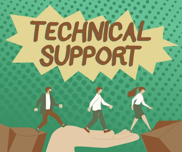 Text Caption Presenting Technical Supportrepair Advice Services Users Products Word — Stock Photo, Image