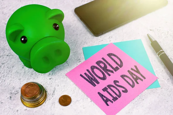 Handwriting Text World Aids Day1St December Dedicated Raising Awareness Aids — Stock Photo, Image