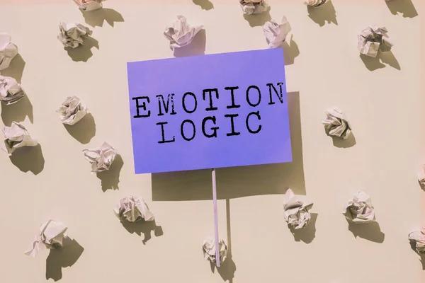 Inspiráció Jelei Emotion Logic Word Heart Vagy Brain Soul Vagy — Stock Fotó