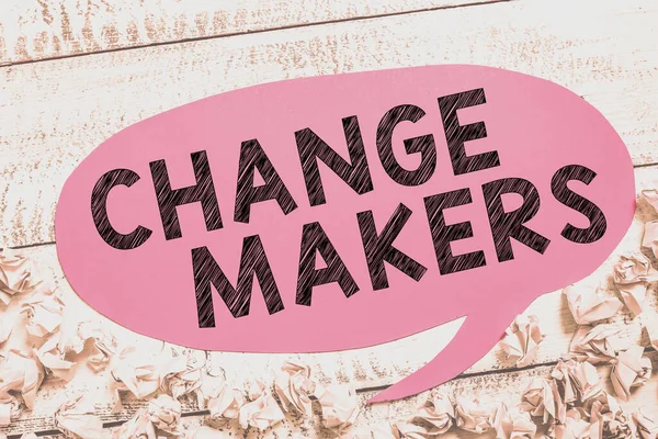 Text Tecken Som Visar Förändring Makers Begrepp Som Betyder Ung — Stockfoto