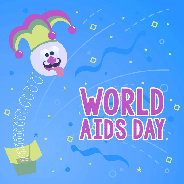 Text Sign Showing World Aids Day1St December Dedicated Raising Awareness — Stock Photo, Image