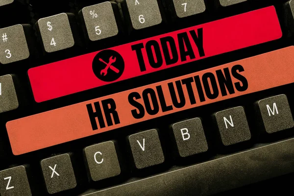 Solutions Conceptual Photo Outsourced Human Resources Consultancy Support Experts — 스톡 사진