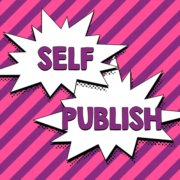 Текст Показує Натхнення Self Publish Business Overview Опублікована Робота Самостійно — стокове фото