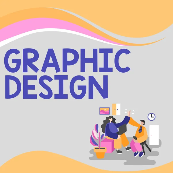Menulis Teks Grafis Designart Atau Keterampilan Menggabungkan Teks Dan Gambar — Stok Foto