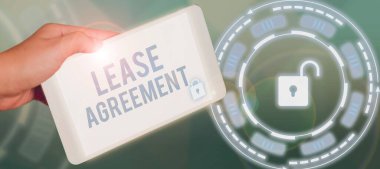 Kira sözleşmesini bir tarafa sunan metin başlığı kira mülkünü kabul eder, bir tarafın kira sözleşmesini kabul eder.