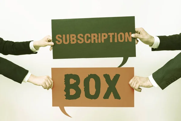 Conceptual Caption Subscription Boxbutton You Click Get News Videos Site — Stock fotografie