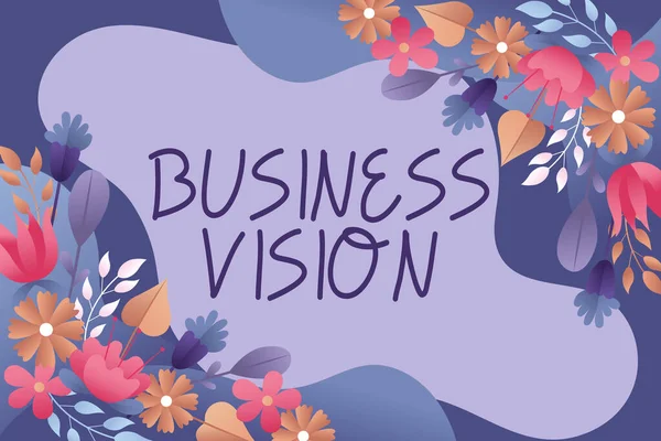 Konzeptionelle Bildunterschrift Geschäftsvisionwachstum Ihres Unternehmens Der Zukunft Basierend Auf Ihren — Stockfoto