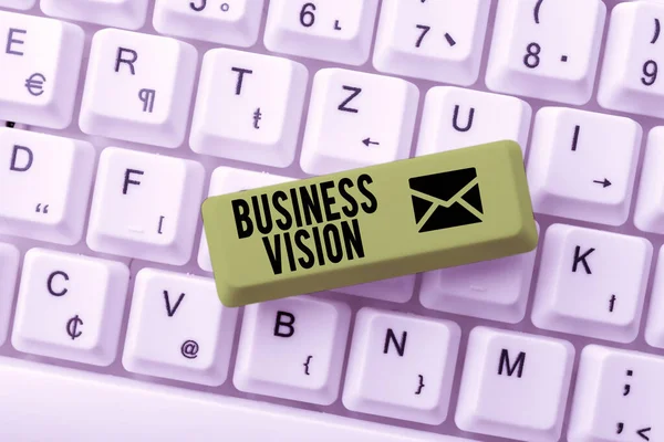 Mostrar Signo Business Visionhacer Crecer Negocio Futuro Basado Sus Objetivos — Foto de Stock