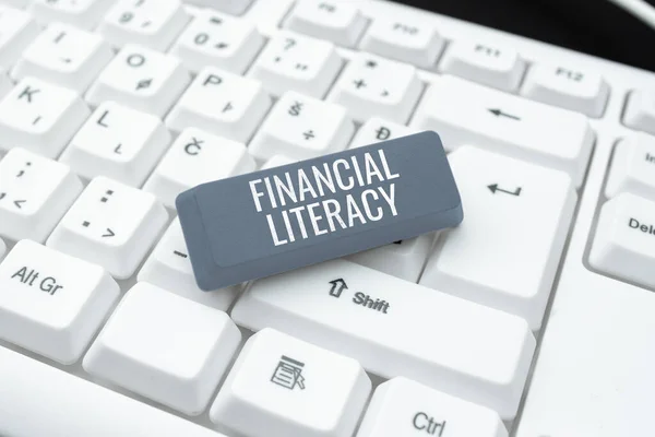 Conceptueel Bijschrift Financial Literacyinzicht Kennis Van Hoe Geld Werkt Business — Stockfoto