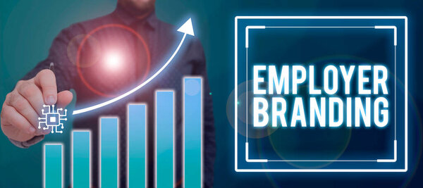 Концептуальная подпись Работодатель BrandingProcess of promoting a company Building Reputation, Internet Concept Process of promoting a company Building Reputation