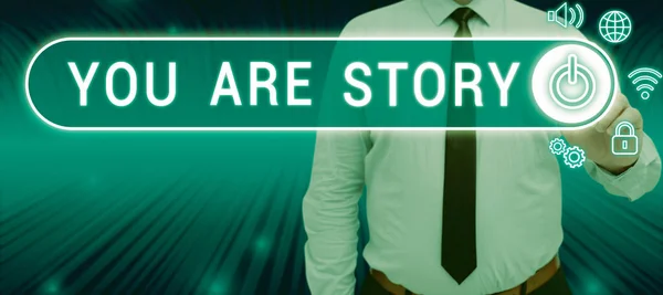 Conceptueel Bijschrift You Story Bedrijfsoverzicht Verhalen Tellen Zijn Belangrijk Aan — Stockfoto