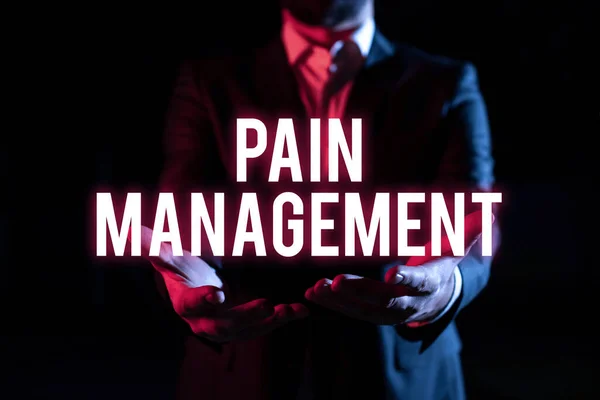 Text Som Visar Inspiration Pain Managementen Gren Medicin Som Använder — Stockfoto
