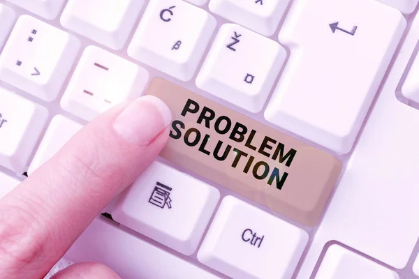 Text caption presenting Problem Solutionsolving consists of using generic methods in orderly manner, Business overview solving consists of using generic methods in orderly manner