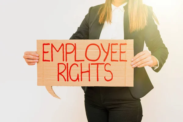 Affichage Conceptuel Droits Des Employéstous Les Employés Ont Des Droits — Photo