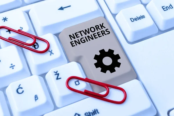 Sign Displaying Network Engineerstechnology Professional Ειδικευμένος Στο Σύστημα Ηλεκτρονικών Υπολογιστών — Φωτογραφία Αρχείου