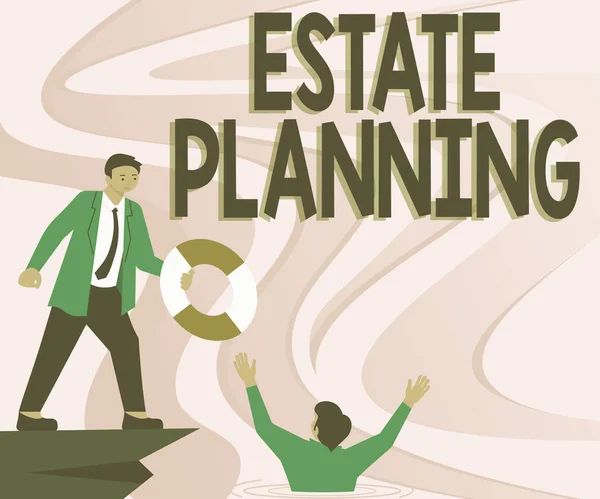 Εννοιολογική Λεζάντα Estate Planning Διαχείριση Και Διάθεση Της Λόγω Περιουσίας — Φωτογραφία Αρχείου