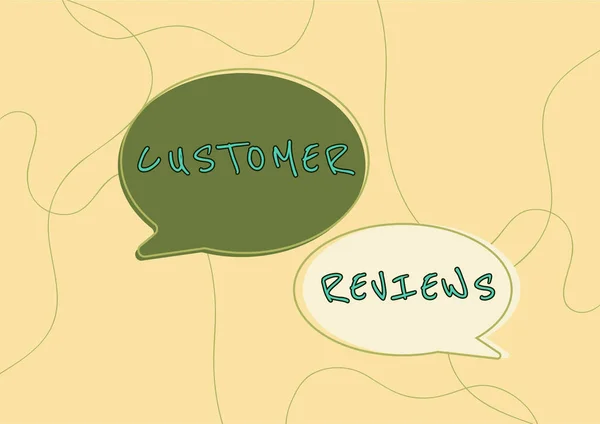 Text Rukopisu Customer Reviewsreview Product Service Made Client Who Has — Stock fotografie
