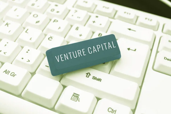 Text Caption Presenting Venture Capitalfinancing Provided Firms Small Early Stage — Stock Photo, Image