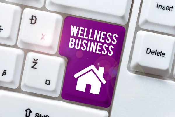 Text sign showing Wellness BusinessProfessional venture focusing the health of mind and body, Business concept Professional venture focusing the health of mind and body