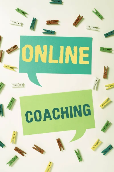 Text Som Visar Inspiration Online Coachinglearning Online Internet Help Coach — Stockfoto