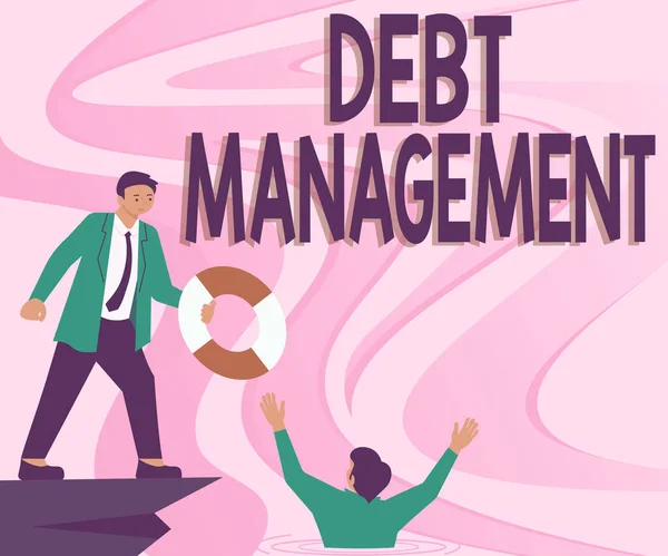 Konzeptionelle Bildunterschrift Debt Managementdie Formale Vereinbarung Zwischen Einem Schuldner Und — Stockfoto