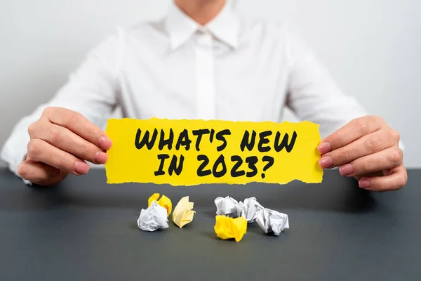 2023 Teki Yeni Sorular Nternet Konsepti Gelecek Yıl Için Beklentiler — Stok fotoğraf