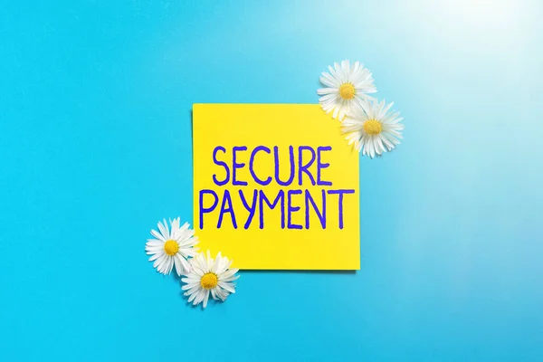 Handwriting text Secure PaymentSecurity of Payment refers to ensure of paid even in dispute, Business approach Security of Payment refers to ensure of paid even in dispute
