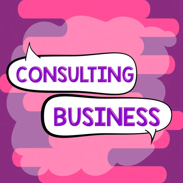 Légende Conceptuelle Consulting Businessconsultancy Firm Experts Give Professional Advice Business — Photo