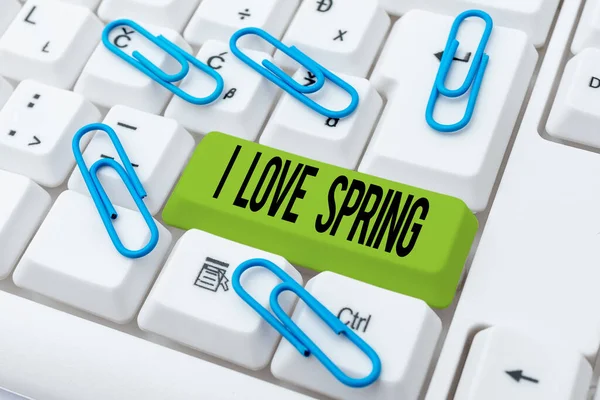 Konceptvisning Love Spring Business Approach Affektion För Säsongen Året Där — Stockfoto