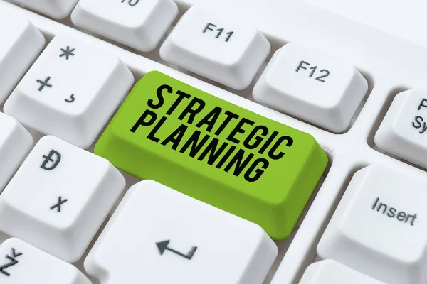 Firma Escritura Mano Planificación Estratégicaprioridades Operación Actividad Gestión Organizacional Concepto —  Fotos de Stock