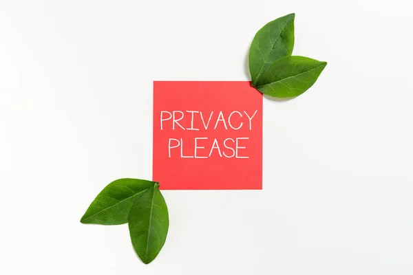 Tekst Bijschrift Presenteren Privacy Genoegen Iemand Respecteren Persoonlijke Ruimte Laat — Stockfoto
