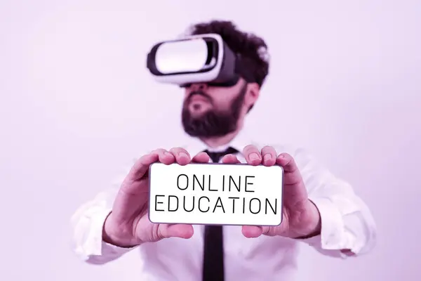 Logga Och Visa Online Educationstudy Och Etisk Praxis För Att — Stockfoto