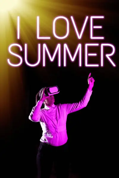 Inspiration Visar Tecken Love Summer Business Idea Affection Sunny Hot — Stockfoto