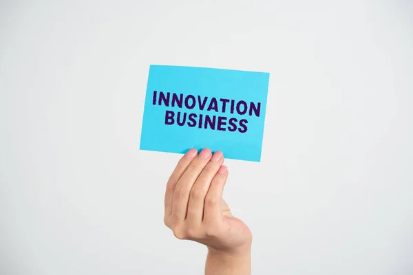 Tekst Toont Inspiratie Innovatie Business Business Aanpak Introductie Van Nieuwe — Stockfoto